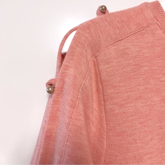 Soft Surroundings Go Lively Bibi Pullover Womens Small French Terry Peach Soft - Picture 10 of 11